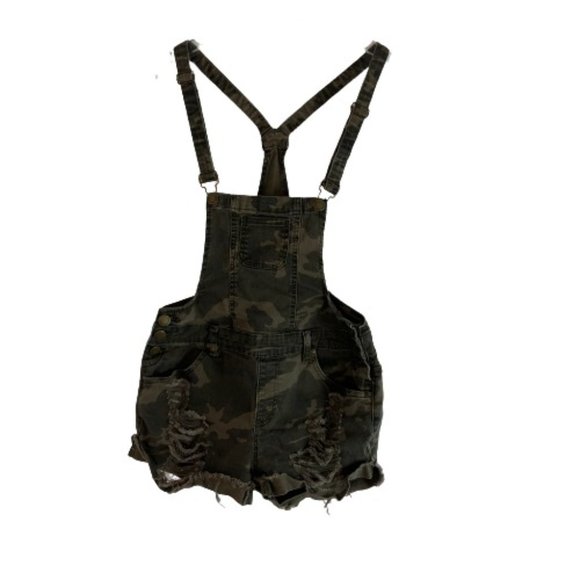 American Bazi Other - American Bazi Girls Camo Camouflage Short Overalls
